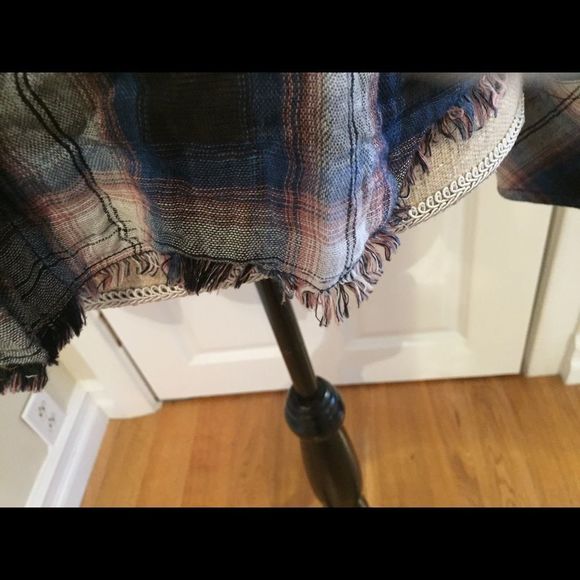 Anthropologie Cloth & Stone Plaid Shirt Sz S/M - Picture 6 of 9